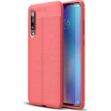 Kvy Samsung Galaxy A30S Deri Görünümlü Lux Niss Silikon Kılıf - Kırmızı