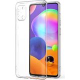 Kvy Samsung Galaxy A31 Kamera Korumalı Süper Silikon Kılıf - Şeffaf