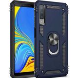 Kvy Samsung Galaxy A7 2018 Yüzüklü Standlı Vega Kılıf - Lacivert