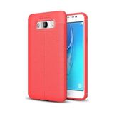 Kvy Samsung Galaxy J7 2016 Deri Görünümlü Lux Niss Silikon Kılıf - Lacivert