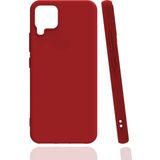 Kvy Samsung Galaxy M22 Biye Silikon Kılıf - Kırmızı