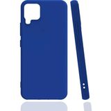 Kvy Samsung Galaxy M22 Biye Silikon Kılıf - Mavi