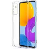 Kvy Samsung Galaxy M52 Kamera Korumalı Süper Silikon Kılıf - Şeffaf