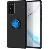 Kvy Samsung Galaxy S20 Fe Yüzüklü Manyetik Ravel Kılıf Siyah Mavi - Siyah - Mavi