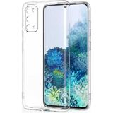Kvy Samsung Galaxy S20 Plus Kamera Korumalı Süper Silikon Kılıf - Şeffaf