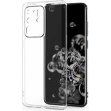 Kvy Samsung Galaxy S20 Ultra Kamera Korumalı Süper Silikon Kılıf - Şeffaf