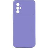 Kvy Tecno Spark 8 Pro Biye Silikon Kılıf - Lila
