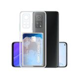 Kvy Xiaomi Mi 10t Kamera Korumalı Kartlıklı Setra Şeffaf Silikon Kılıf