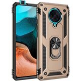 Kvy Xiaomi Poco F2 Pro Yüzüklü Standlı Vega Kılıf - Altın