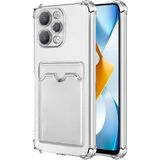 Kvy Xiaomi Redmi 12 Kamera Korumalı Kartlıklı Setra Şeffaf Silikon Kılıf Ekran Koruyucu