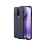 Kvy Xiaomi Redmi K30 Deri Görünümlü Lux Niss Silikon Kılıf - Lacivert