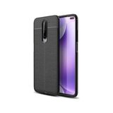 Kvy Xiaomi Redmi K30 Deri Görünümlü Lux Niss Silikon Kılıf - Siyah