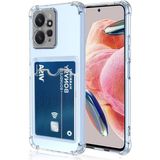 Kvy Xiaomi Redmi Note 12 4g Kamera Korumalı Kartlıklı Setra Şeffaf Silikon Kılıf Ekran Koruyucu