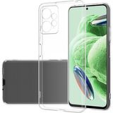 Kvy Xiaomi Redmi Note 12 4g Kamera Korumalı Süper Silikon Kılıf Ekran Koruyucu - Şeffaf
