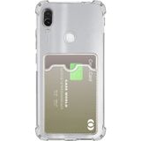 Kvy Xiaomi Redmi Note 7 Pro Kamera Korumalı Kartlıklı Setra Şeffaf Silikon Kılıf