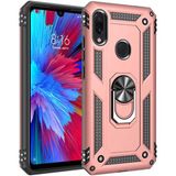 Kvy Xiaomi Redmi Note 7 Yüzüklü Standlı Vega Kılıf + Nano Ekran Koruyucu - Bronz - Xiaomi Redmi Note 7