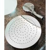 Kwc Yuvarlak Duş Başlığı Ankastre - Tavandan ( 24 cm ) El Duşu Dahil Tam Set . Yağmur Akışlı Aqurain - Krom