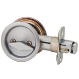 Kwikset 335 26D RND PCKT DR LCK Yuvarlak Yatak/Banyo Cep Kapı Kilidi Saten Krom