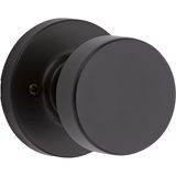 Kwikset 97880-938 Pismo Yarım Kukla Etkin Kapı Topuzu, Demir Siyah