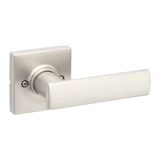 Kwikset Breton Kukla Kapı Kolu, Dolaplar, Fransız Çift Kapılar ve Kiler için Tek Taraflı Kol, Saten Nikel Döndürülmez İç İtme/Çekme Kolu, Mikroban Korumalı