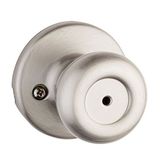 Kwikset Tylo İç Mekan Gizlilik Kapı Tokmağı, Kilitli Kapı Kolu, Banyo ve Yatak Odası için Kapı Kolu, Saten Nikel Anahtarsız Dönüş Kilidi Kapı Tokmağı, Mikroban Korumalı