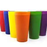 KX-WARE 32 oz Plastik Bardak Büyük İçecek Bardağı, 12'li Set Çok Renkli - Kırılmaz Bulaşık Makinesinde Yıkanabilir, BPA İçermez