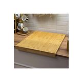 KYCBABY 53*46cm Bambu Kenarlı Hamur Açma Tahtası Mega Boy Kesme Tahtası
