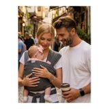 KYCBABY Ergonomik Bebek Taşıma Şalı Esnek Bebek Sling Kanguru %100 Pamuk Yenidoğan Uyumlu