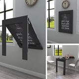 Kydonia Home 60x90 Cm Antrasit Gri Çerçeveli Tablo Masa Duvara Monte Kırma Katlanır