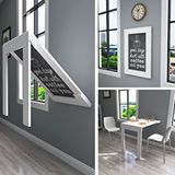 Kydonia Home 60x90 Cm Mat Beyaz Çerçeveli Tablo Masa Duvara Monte Kırma Katlanır