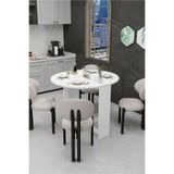 Kydonia Home Pratik Katlanır Açılır Kapanır Yuvarlak Mutfak Yemek Çalışma Masası 6 Kişilik