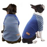 KYEESE 2 Paket Köpek Gömleği Süper Yumuşak Köpek Sweatshirt Rahat Hafif Köpek Tişörtü Köpek Polar Kazak Esnek Köpek Ceketi Küçük Köpekler için Nefes Alabilir Köpek Giysileri, Mavi, M