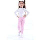 Kyex Kids Kız Çocuk Pamuklu Likralı Kaşkorse Mevsimlik Tayt - Toz Pembe - 2 - 3 Yaş