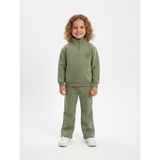 Kyex Kids Premıum Kız Çocuk Haki Alt Üst Pamuklu Yumuşacık Fermuarlı Cepli Eşofman Takımı 3-8 Yaş - 3 - 4 Yaş