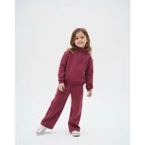 Kyex Kids Premıum Kız Çocuk Mürdüm Alt Üst Pamuklu Yumuşacık Fermuarlı Cepli Eşofman Takımı 3-8 Yaş - 3 - 4 Yaş