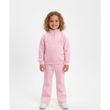 Kyex Kids Premıum Kız Çocuk Toz Pembe Alt Üst Pamuklu Yumuşacık Fermuarlı Cepli Eşofman Takımı 3-8 Yaş - 6 - 7 Yaş
