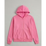 Kyex Unisex Çocuk Pembe Fermuarlı Kapüşonlu Sweatshirt-Okul ve Günlük Için En Rahat Basic Hırka - 3 - 4 Yaş