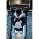 KYLE XM Siyah Beyaz Vites Topuz Süsü Hoodie Kapşonlu Araba Vites Vites Poları Araç Vites