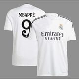 Kylian Mbappe 2024-25 Yeni Sezonu Real Madrid Yetişkin Iç Saha Forması - Beyaz