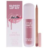 Kylie Cosmetics Esnek Öpücük Hassas Dudak Kiti - Kadınlar için 808-2 Adet 2,8 g Esnek Öpücük Dudak Parlak, 0,5 oz Hassas Pout Dudak Kalemi