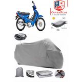Kymco Aktiv 110 Branda Gri Arka Çanta Uyumlu(Topcase) Motosiket Brandası Motor Örtüsü Çadır Su Geçirmez Motosiklet Kılıfı Motor Brandası,lastikli,taşıma Torbalı