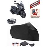 Kymco Dink R 150 Branda Siyah Arka Çanta Uyumlu(Topcase) Motosiket Brandası Motor Örtüsü Çadır Su Geçirmez Motosiklet Kılıfı Motor Brandası,lastikli,taşıma Torbalı