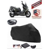 Kymco Dt X360 Branda Siyah Arka Çanta Uyumlu(Topcase) Motosiket Brandası Motor Örtüsü Çadır Su Geçirmez Motosiklet Kılıfı Motor Brandası,lastikli,taşıma Torbalı