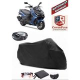 Kymco Grand Dink 150 Branda Siyah Arka Çanta Uyumlu(Topcase) Motosiket Brandası Motor Örtüsü Çadır Su Geçirmez Motosiklet Kılıfı Motor Brandası,lastikli,taşıma Torbalı