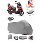 Kymco Grand Dink 250I Branda Gri Arka Çanta Uyumlu(Topcase) Motosiket Brandası Motor Örtüsü Çadır Su Geçirmez Motosiklet Kılıfı Motor Brandası,lastikli,taşıma Torbalı