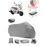 Kymco Like 200I Branda Gri Arka Çanta Uyumlu(Topcase) Motosiket Brandası Motor Örtüsü Çadır Su Geçirmez Motosiklet Kılıfı Motor Brandası,lastikli,taşıma Torbalı