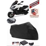 Kymco Xciting 500I R Branda Siyah Arka Çanta Uyumlu(Topcase) Motosiket Brandası Motor Örtüsü Çadır Su Geçirmez Motosiklet Kılıfı Motor Brandası,lastikli,taşıma Torbalı