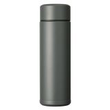 Kyocera Yalıtımlı ince içecek şişesi, seramik iç kaplamalı, 12 saat sıcak, 24 saat soğuk, BPA içermez, kolay temizlenir, sızdırmaz, 300 ml, siyah, MB-10S-GY SLIM