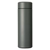Kyocera Yalıtımlı ince içecek şişesi, seramik iç kaplamalı, 12 saat sıcak, 24 saat soğuk, BPA içermez, kolay temizlenir, sızdırmaz, 500 ml, koyu gri, MB-17S-GY SLIM