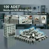 Kyops 100 Lü 8X3MM Yuvarlak Neodyum Mıknatıs ( Lisinya )